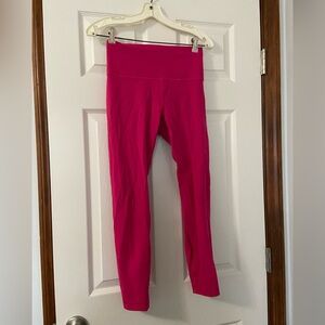 Lululemon Wunder Train High Rise Leggings 25”- Passionate